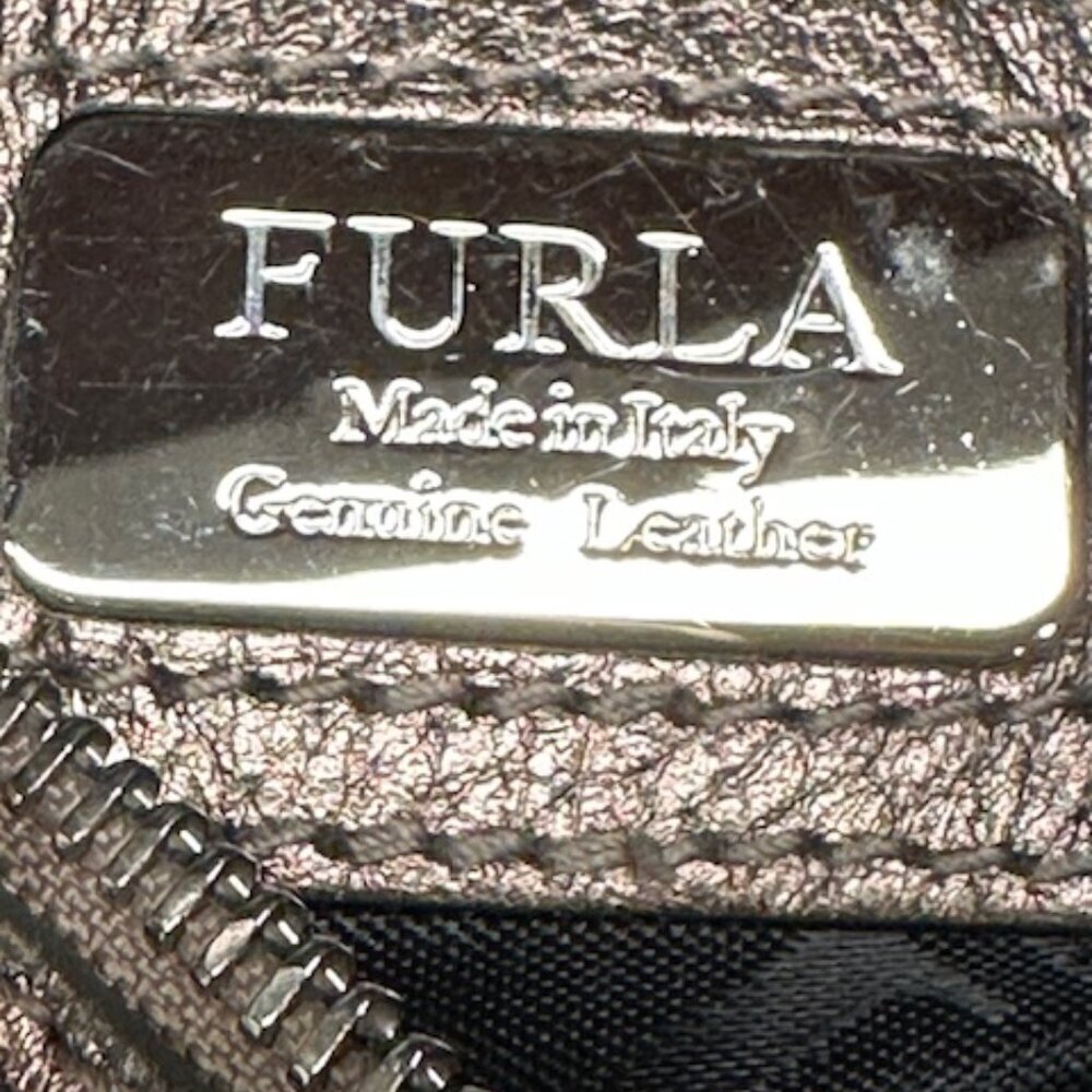 Furla Metallic Gold Leather Bag - Picture 5 of 14